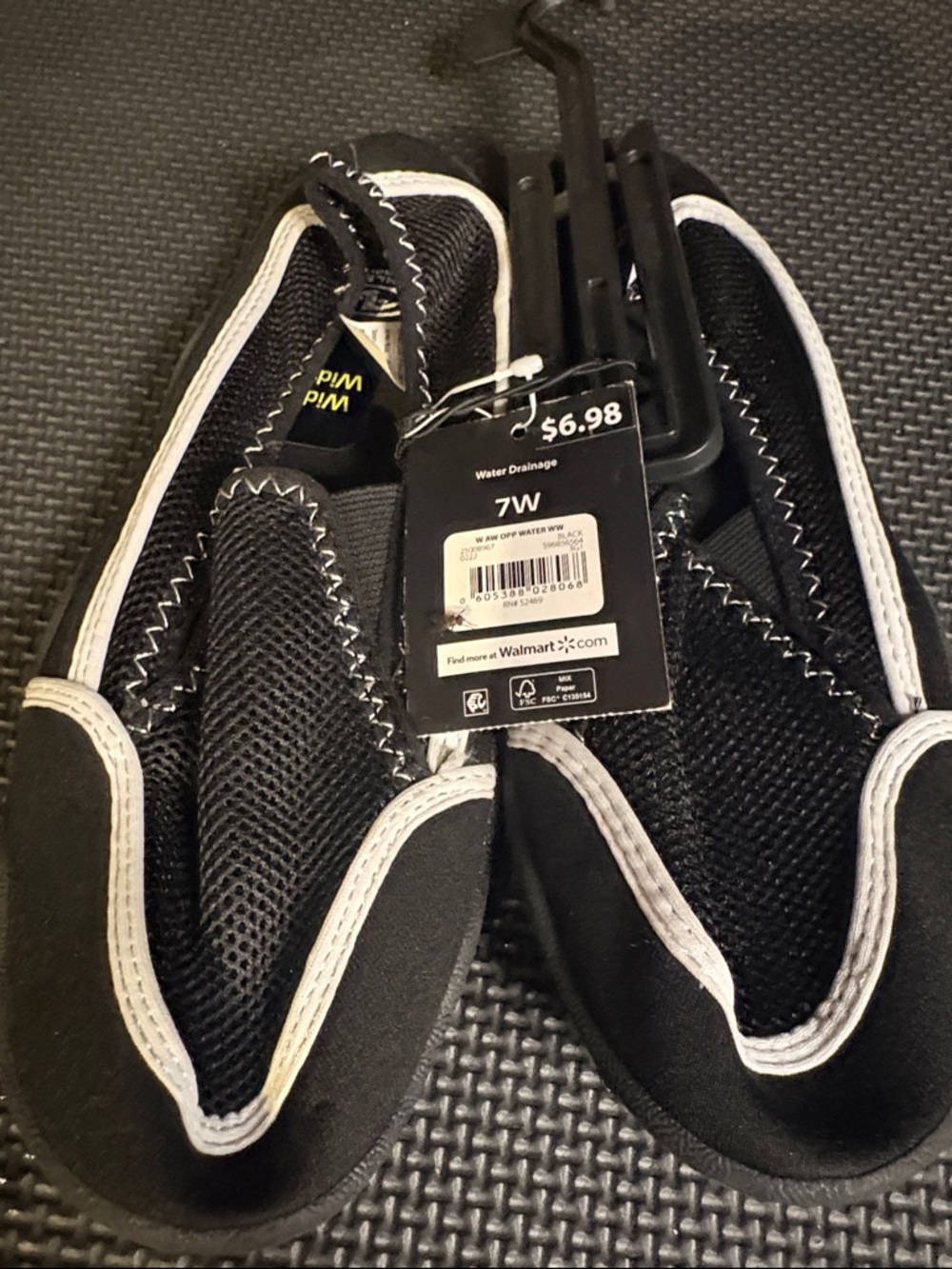 Athletic Works Black and White Women’s Water Shoes - 7W